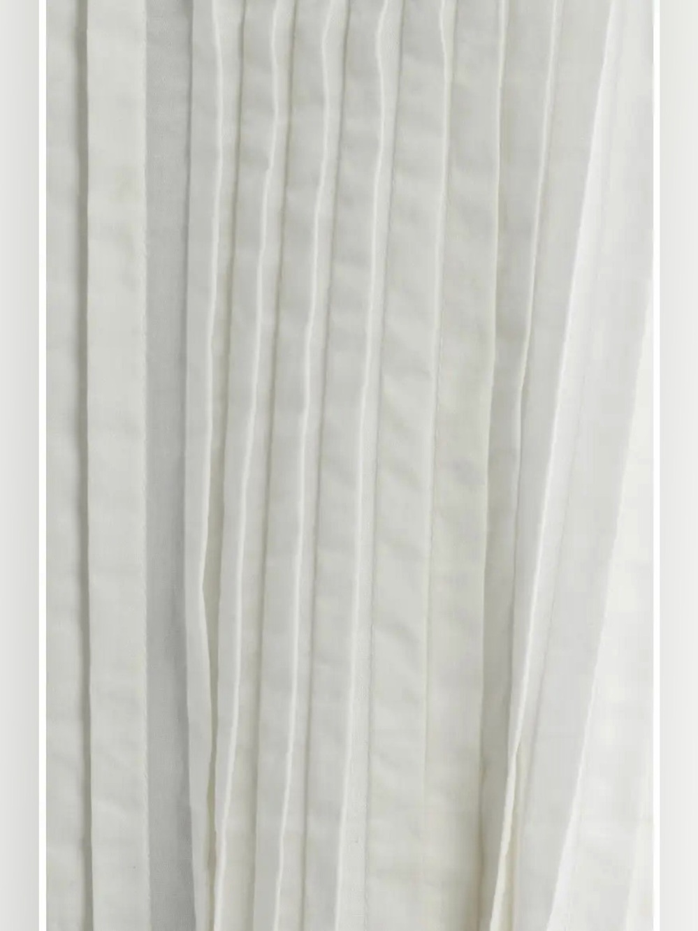 Anthropologie- Moon River White Pleated cotton flowy Tie-Strap maxi dress - Picture 7 of 9